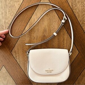 Kate Spade New York Leila Mini Flap Magnetic Closure Leather Crossbody Purse